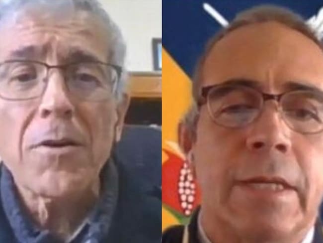 Hubo un duro cruce de declaraciones entre el general (r) Gustavo Ocampo Nahar y el padre Francisco de Roux. Foto: Cortesía Universidad Militar (Proporcionada por Rafael Aristizábal)