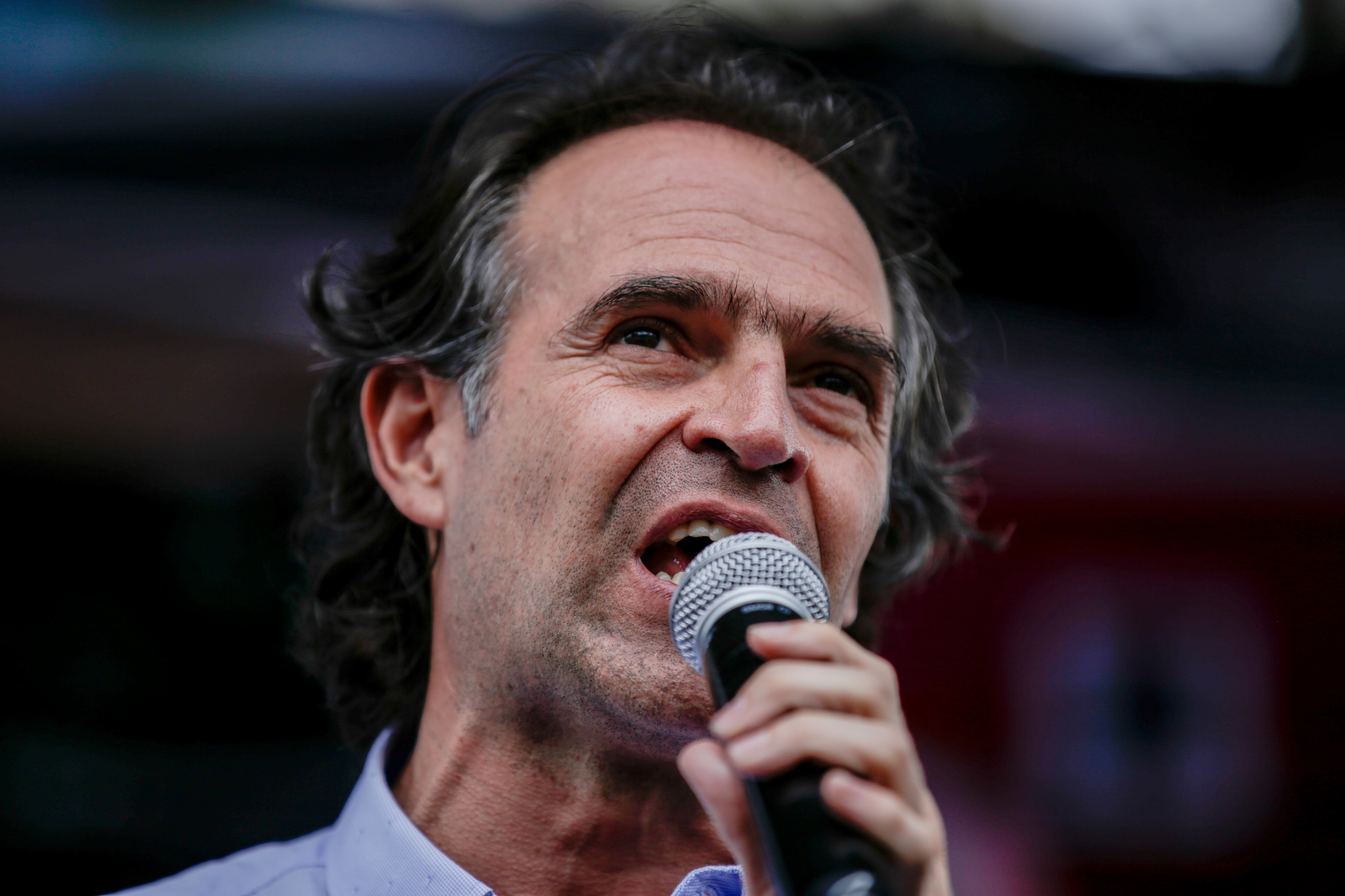 BOGOTÁ. Mayo 17 del 2022. Evento del candidato a la presidencia Federico Gutiérrez en la plaza de Los Mártires del centro de Bogotá. (Colprensa - Mariano Vimos)