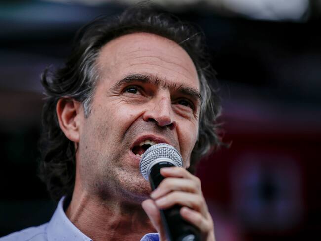 BOGOTÁ. Mayo 17 del 2022. Evento del candidato a la presidencia Federico Gutiérrez en la plaza de Los Mártires del centro de Bogotá. (Colprensa - Mariano Vimos)