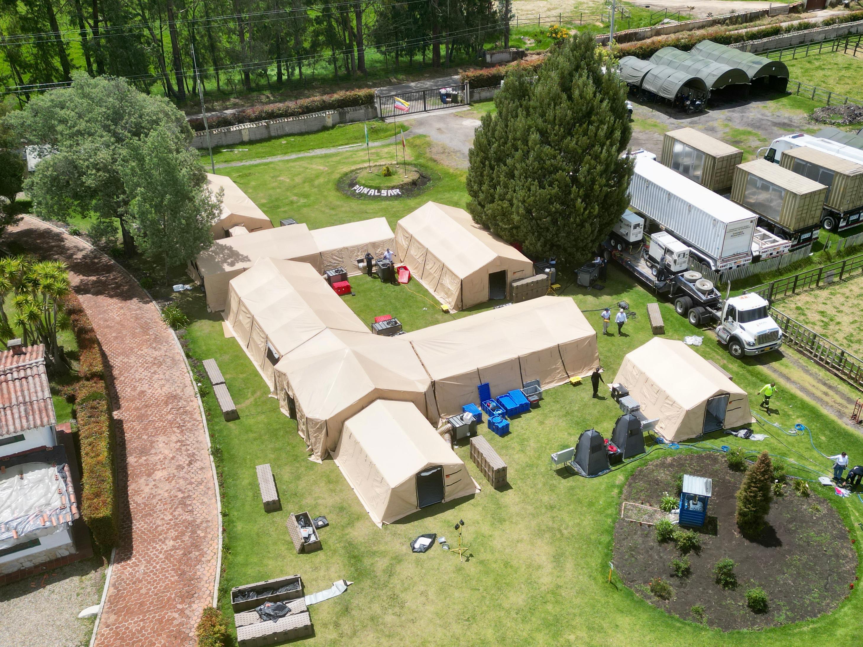Hospital de campaña para El Plateado, Cauca. Foto: cortesía.