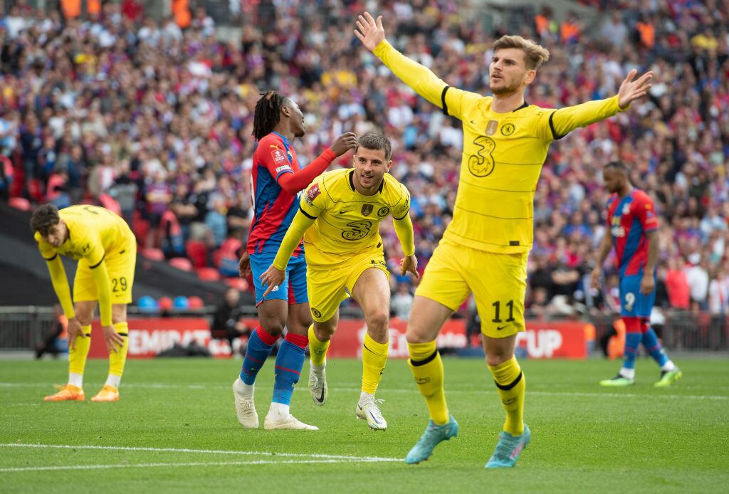 Mason Mount celebra gol con el Chelsea (Photo by Visionhaus/Getty Images)