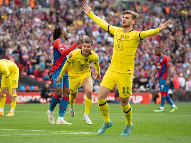 Mason Mount celebra gol con el Chelsea (Photo by Visionhaus/Getty Images)