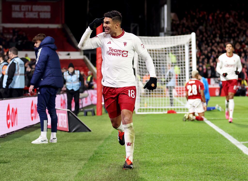 Nottingham Forest Vs. Manchester United, partido FA Cup. Foto: Catherine Ivill/Getty Images