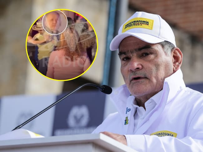 Gregorio Eljach y fiesta en la que estuvo Carlos Ramón González. Fotos: (Colprensa - Catalina Olaya) / Captura de pantalla video exclusivo W Radio