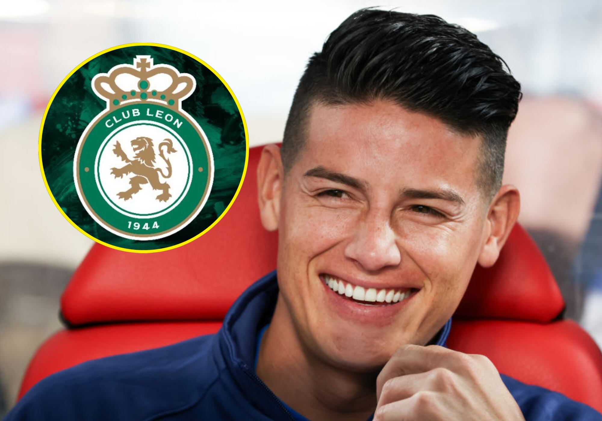 James Rodríguez y Club León. Foto: (Photo by Flor Tan Jun/Getty Images) / Club León