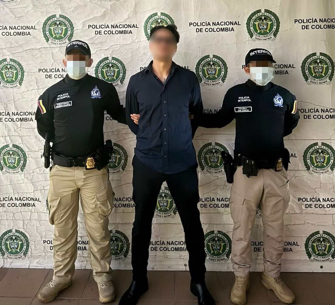 Ciudadano Holandés capturado por la policía a través de la OCN INREPOL. Foto: Policía Nacional.