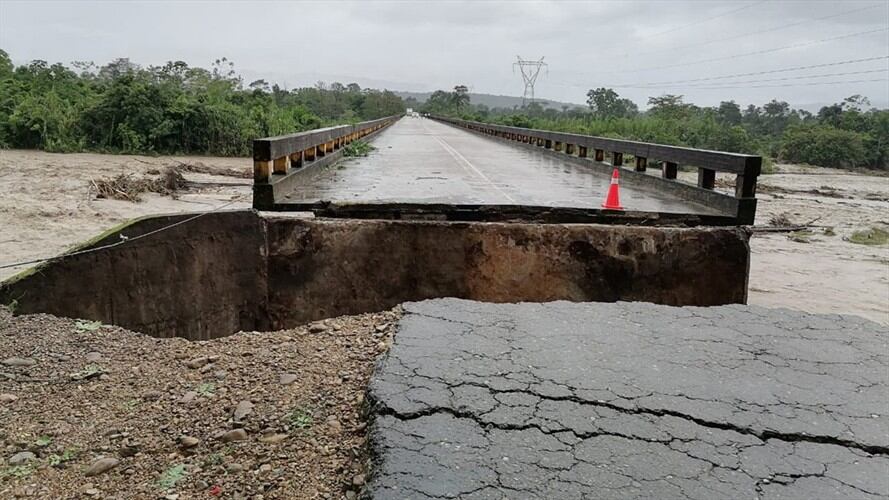 El municipio permanece, además, sin energía eléctrica desde el pasado tres de julio. . Foto: Oficina de Gestión del Riesgo de Boyacá