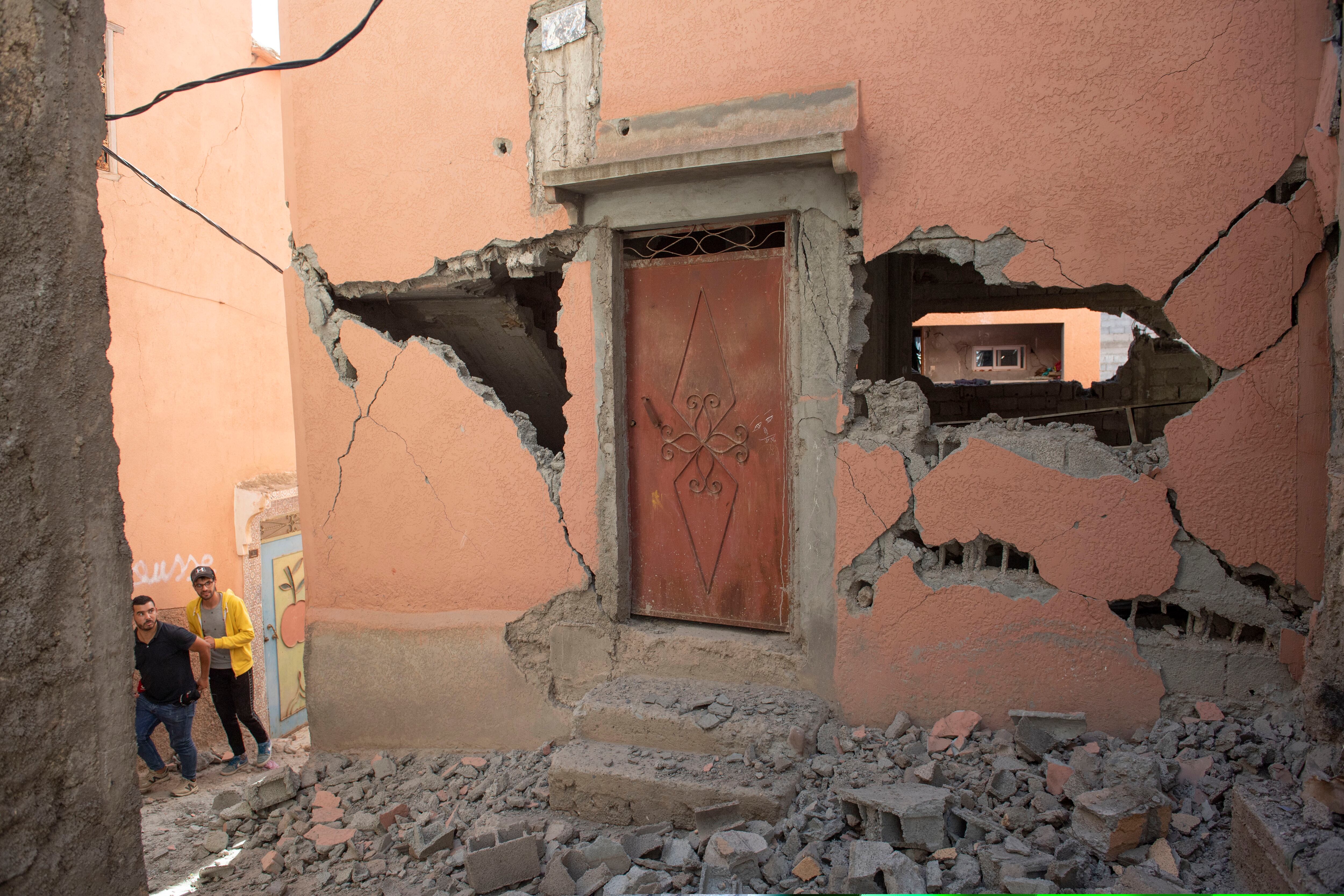 Terremoto en Marruecos, septiembre 2023. Foto: EFE/EPA/JALAL MORCHIDI