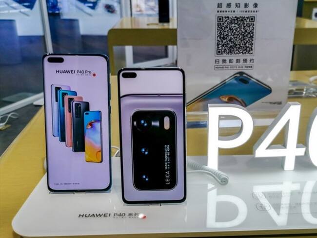 Huawei presentó sus nuevos smartphones P40, P40 Pro y P40 Pro+.. Foto: Getty Images