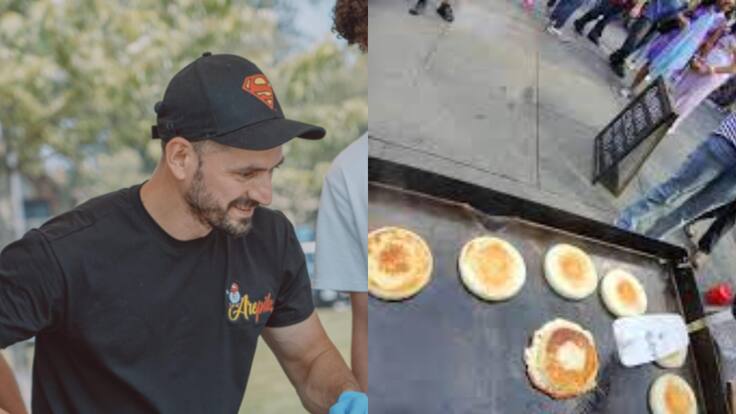 El mejor condimento es el carisma: Arepito, influencer conocido por vender arepas en Canadá