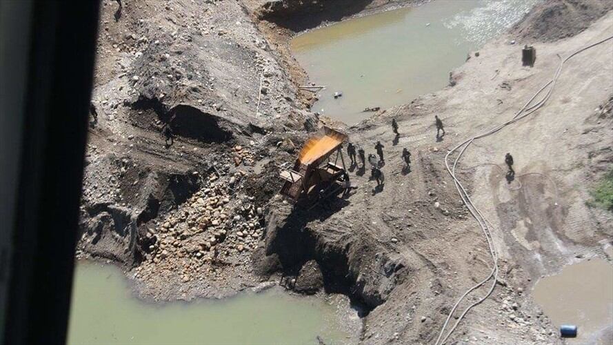 La Fiscalía informó que, durante cinco años, habría sido intervenida ilegalmente para la extracción ilegal de gravilla y material de arrastre. Foto: Colprensa