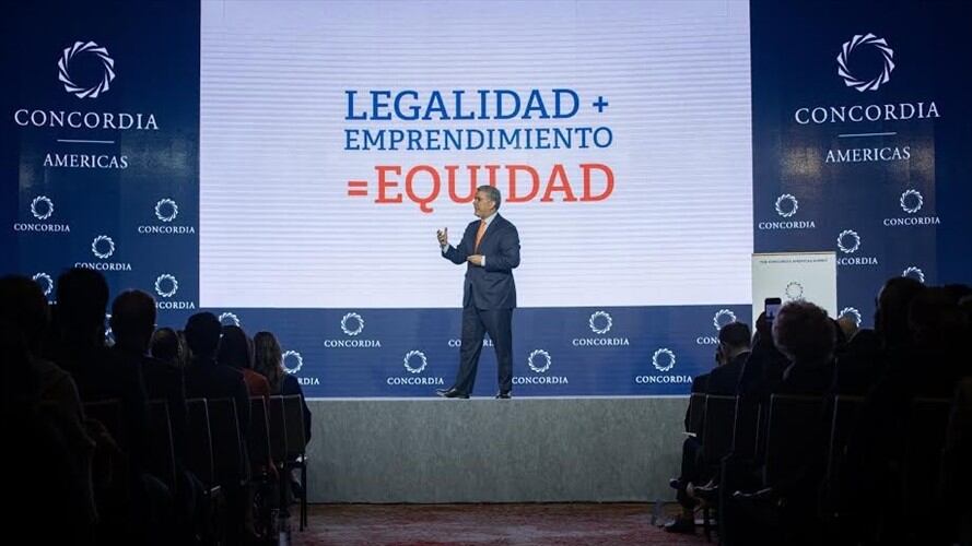 Iván Duque, presidente de Colombia. Foto: Kamila Correa/ W Radio