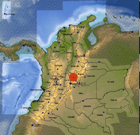 Temblor Colombia. Foto: SGC