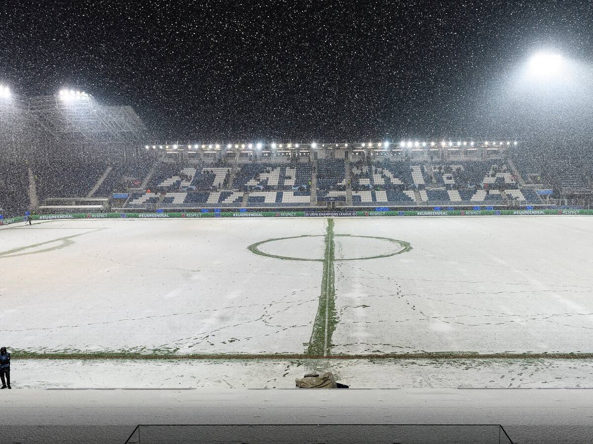 Aplazaron el Atalanta vs. Villarreal por fuerte nevada en Bérgamo