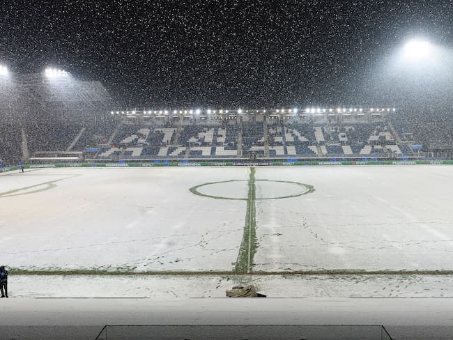 Nevada en Gewiss Stadium antes del Atalanta vs. Villarreal