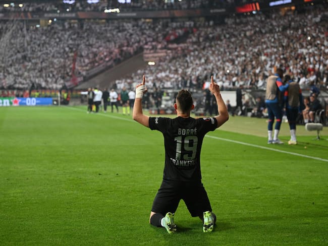 Rafael Santos Borre del Eintracht Frankfurt. (Photo by Matthias Hangst/Getty Images)