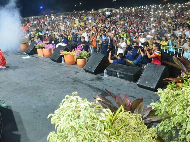 Aspecto de la serenata a Santa Marta realizada en 2018. Foto: Cortesía