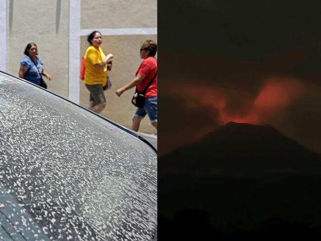 Volcán Popocatepetl y ceniza| Fotos: EFE
