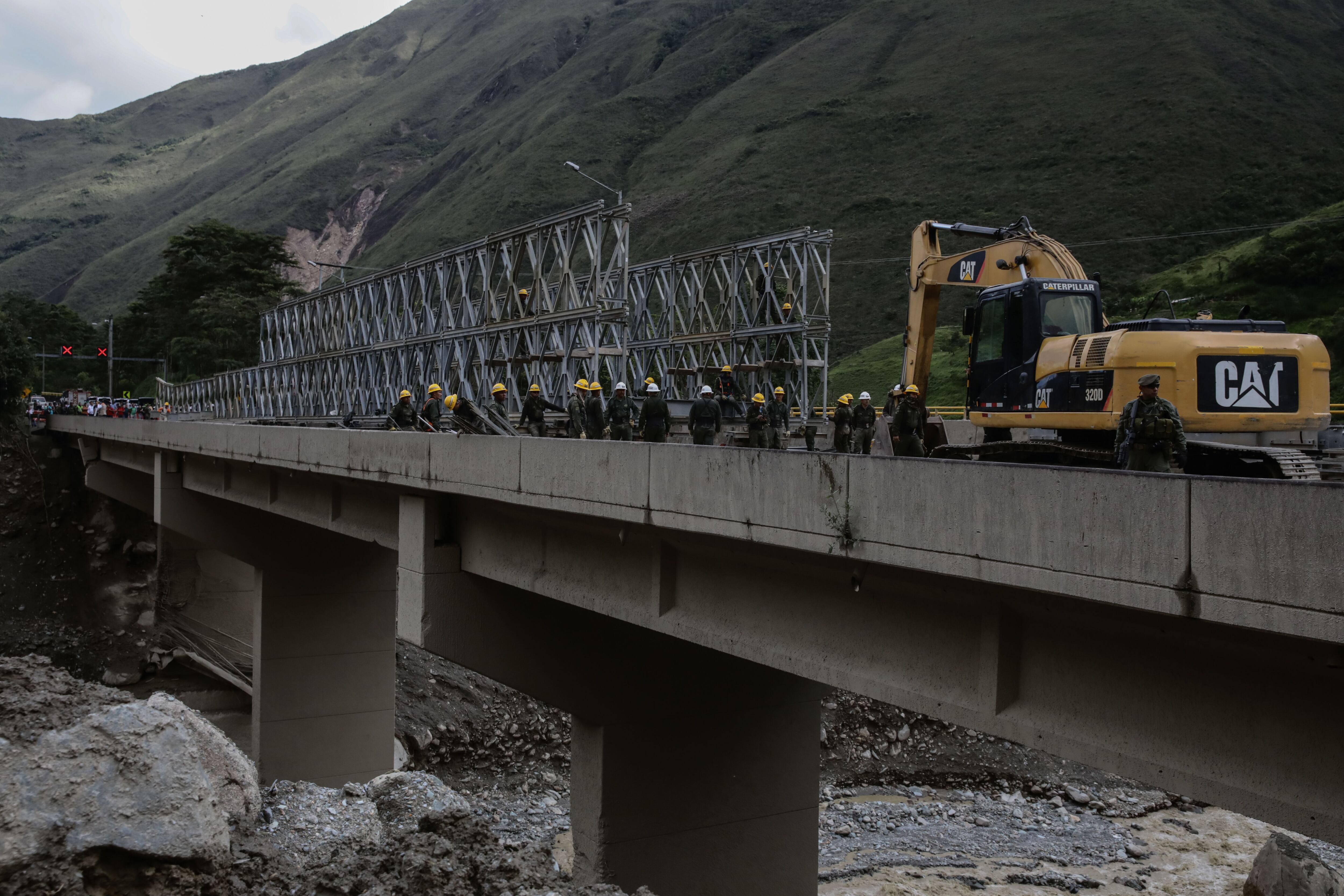 Cundinamarca, puente militar en Quétame. Foto: GettyImages
