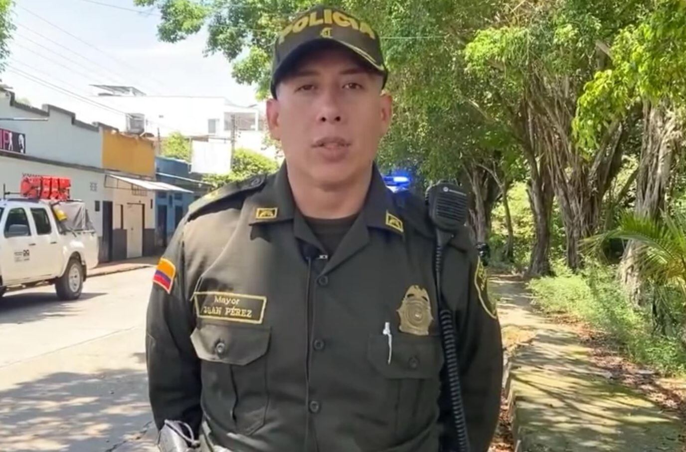 Mayor Joan Manuel Pérez Rodríguez, comandante de la estación de Policía del municipio de Saravena. Foto: Suministrada.