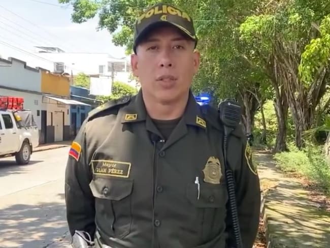 Mayor Joan Manuel Pérez Rodríguez, comandante de la estación de Policía del municipio de Saravena. Foto: Suministrada.