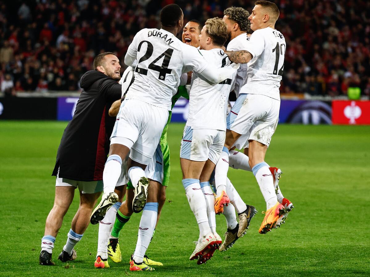 John Durán y Aston Villa, a ‘semis’ de Conference League tras derrotar en penales al Lille