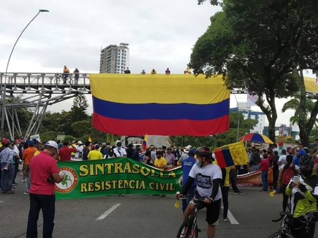 marcha paro Bucaramanga. Foto: Suministrada.