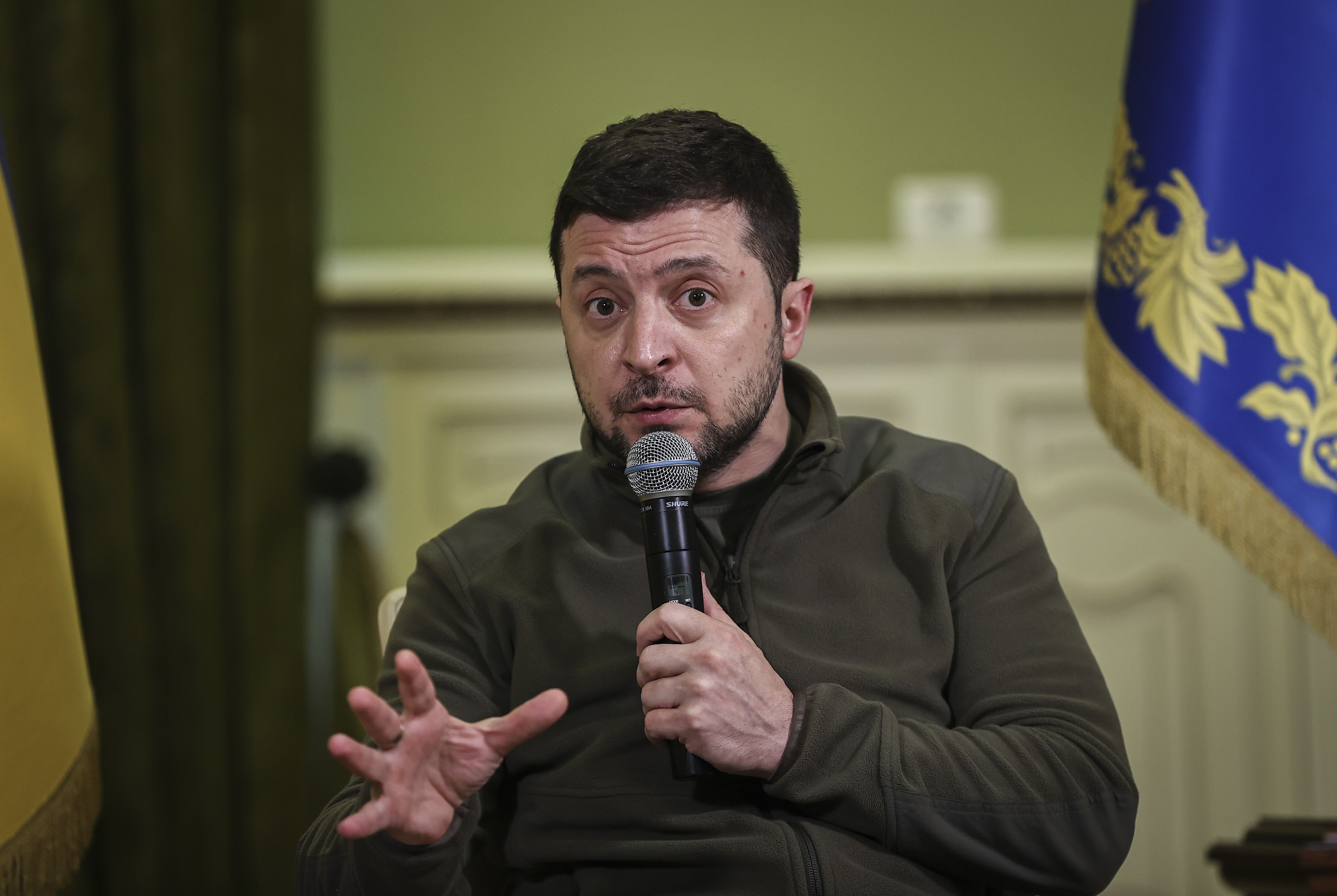 Foto de referencia de Volodimir Zelenski, el presidente de Ucrania, desde Kiev. (Photo by Emin Sansar/Anadolu Agency via Getty Images)