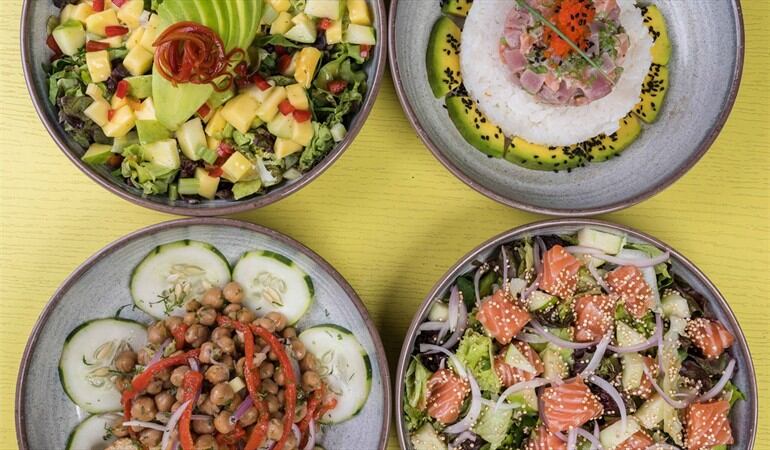 Comida fresca, llena de sabores, texturas y colores. Foto: Pezetarian