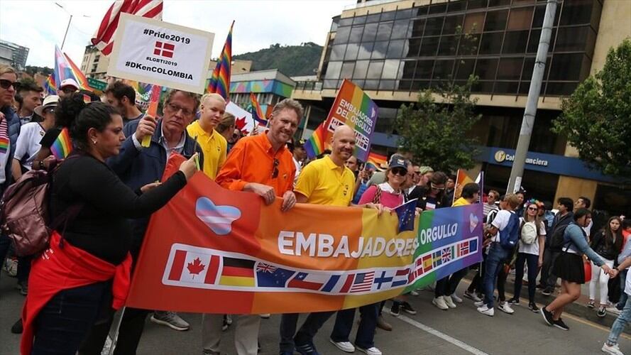 Esta es una de las más coloridas que se realizan para exaltar la libertad y la igualdad. . Foto: Colprensa