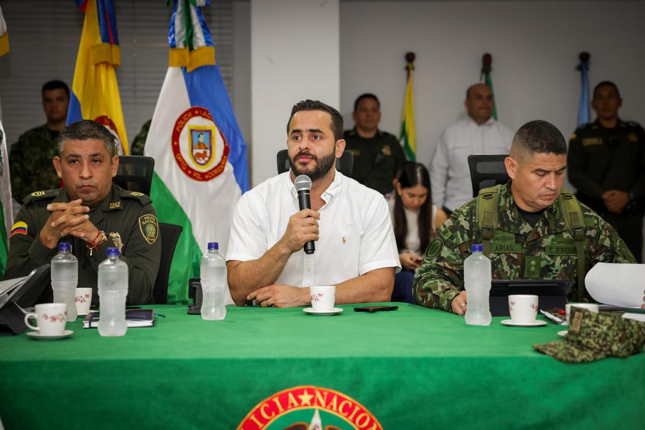 Consejo de seguridad en Córdoba. Foto: prensa Gobernación de Córdoba.