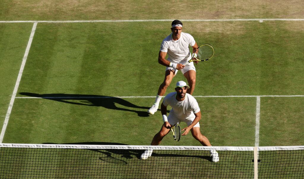 Tenistas colombianos, Robert Farah y Juan Sebastián Cabal en Wimbledon. (Photo by Clive Brunskill/Getty Images)