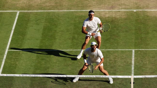 Tenistas colombianos, Robert Farah y Juan Sebastián Cabal en Wimbledon. (Photo by Clive Brunskill/Getty Images)