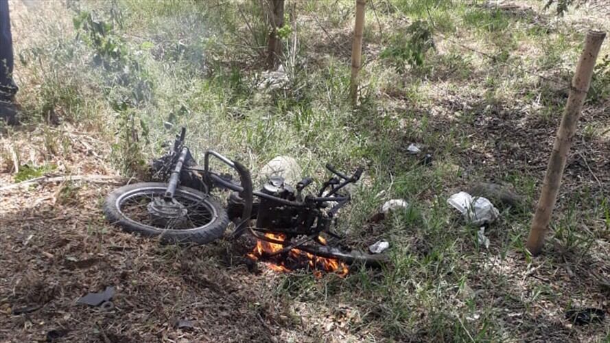 Atribuyen a disidencias de Farc otra ‘moto bomba’ en el norte del Cauca. Foto: Cortesía Sucesos Cauca