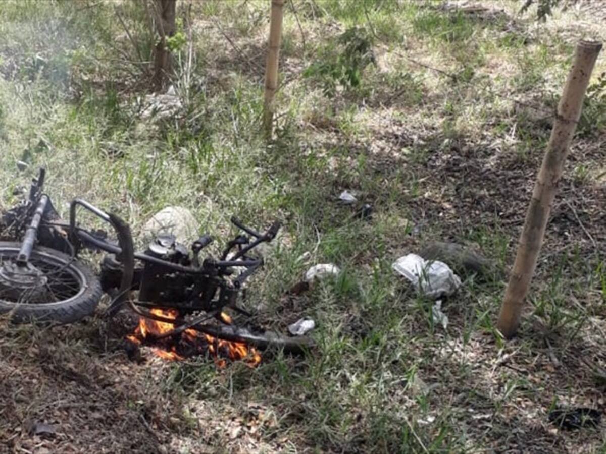 Atribuyen a disidencias de Farc otra ‘moto bomba’ en el norte del Cauca