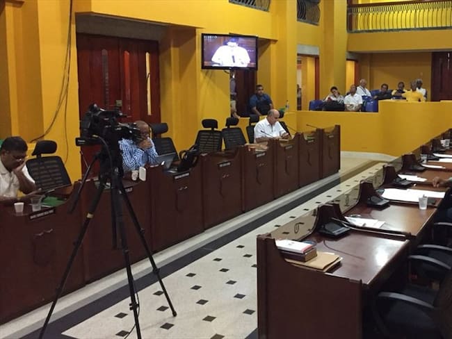 El escándalo porque son procesados los concejales que ahora quedan libres dejó casi vacío al Concejo de Cartagena. Foto: Cortesía