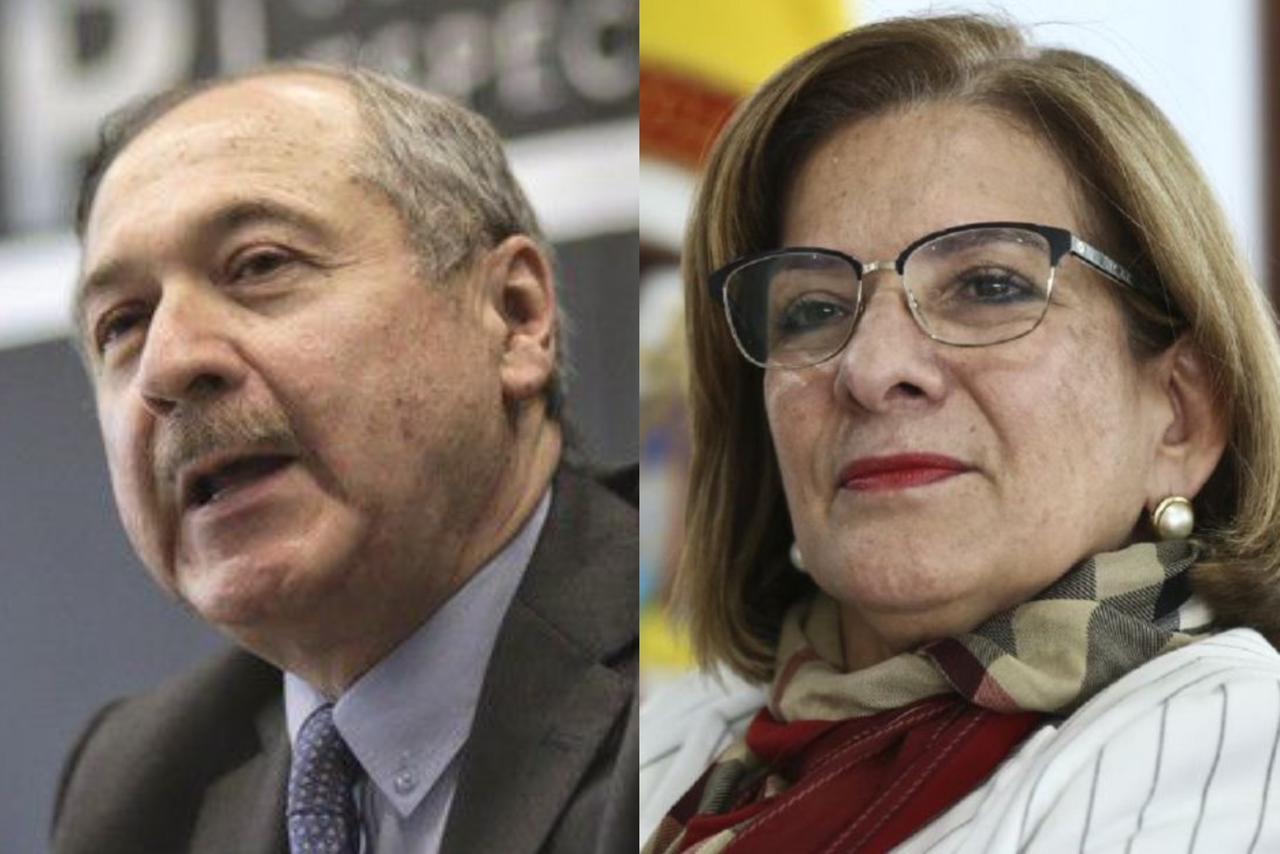 Presidente Eduardo Cifuentes y la procuradora Margarita Cabello. Foto: Colprensa