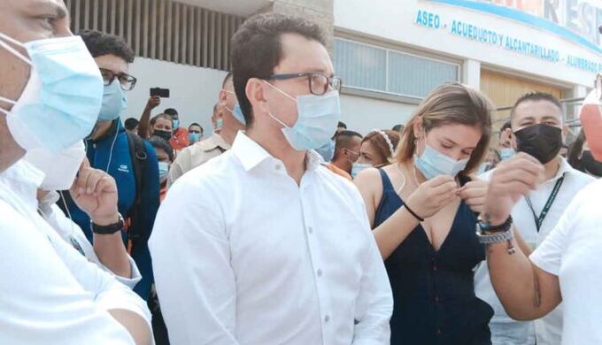 Exigen a la agente interventora regrese la Essmar. Foto Cortesía Hoy Diario Del Magdalena