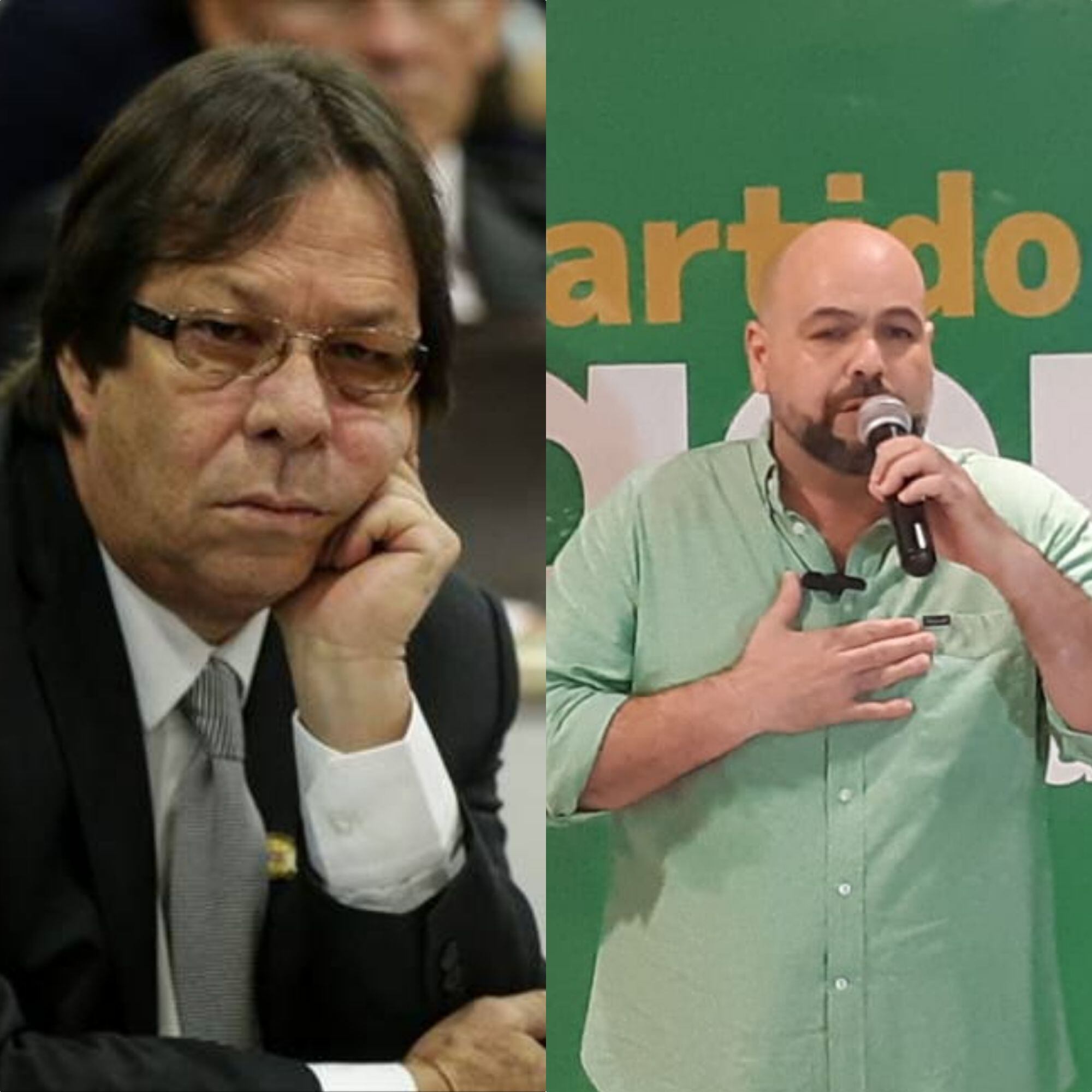 Magistrado del CNE, César Lorduy y Candidato a la Alcaldía de Barranquilla, Luis Guzmán Chams.
