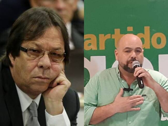 Magistrado del CNE, César Lorduy y Candidato a la Alcaldía de Barranquilla, Luis Guzmán Chams.