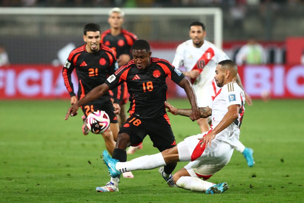 Colombia vs. Perú por Eliminatorias Sudamericanas.  (Photo by Raul Sifuentes/Getty Images)