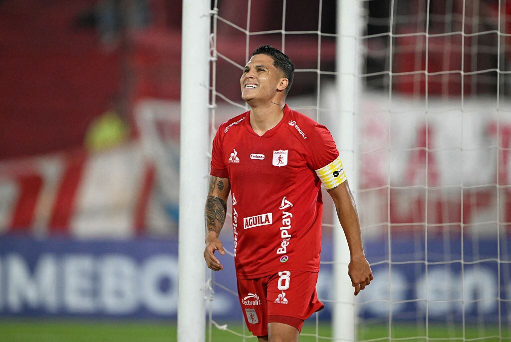 Juan Fernando Quintero en América de Cali. Foto de LUIS ROBAYO/AFP via Getty Images. 