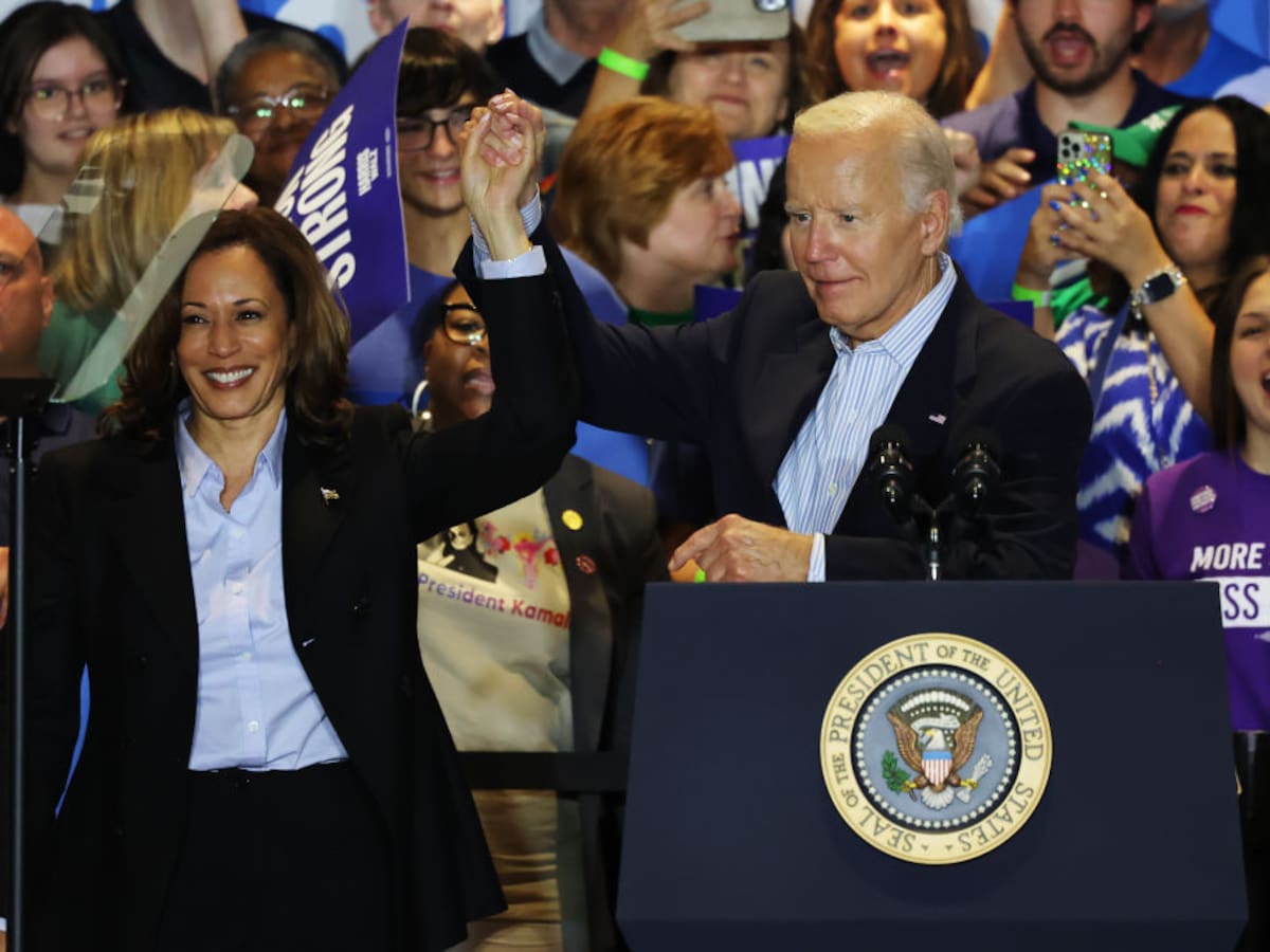 Joe Biden reapareció junto a Kamala Harris en Pensilvania por el voto sindical