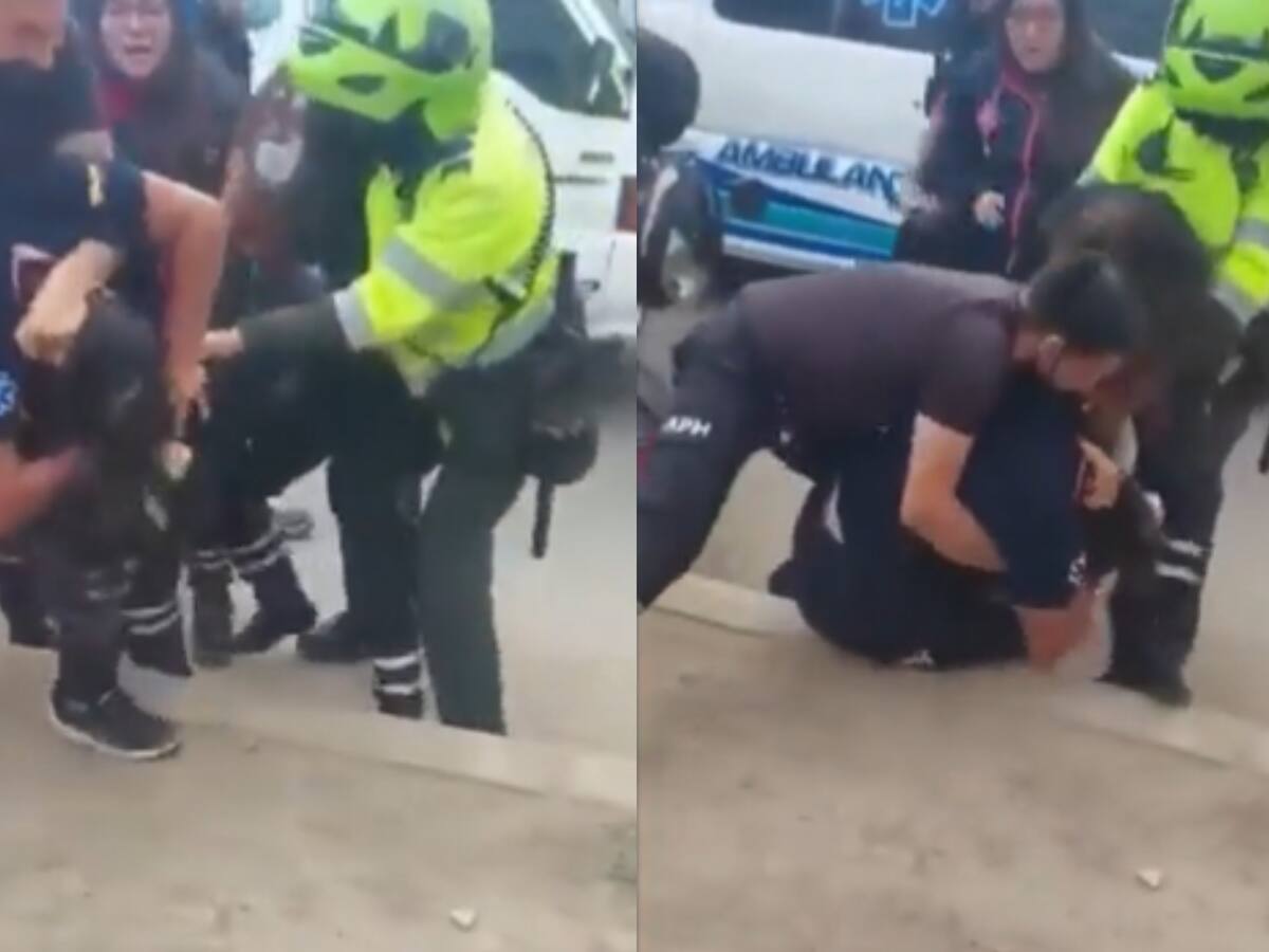 Video: Dos paramédicas se mechonearon tras discusión por quien se llevaba a un herido
