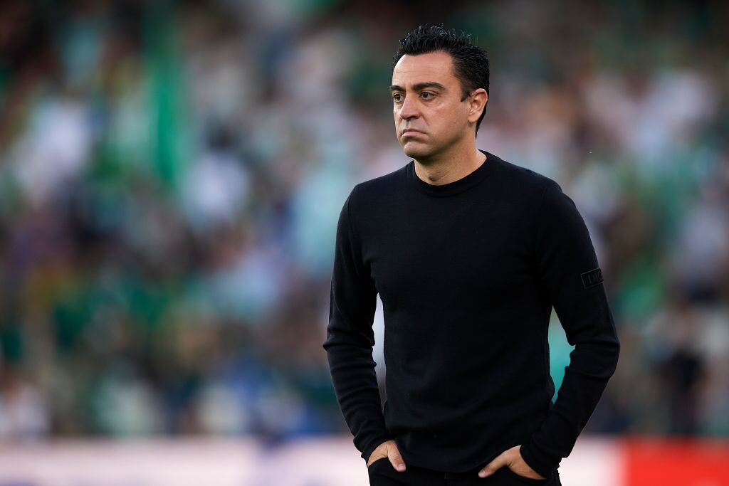 Xavi Hernández, técnico del Barcelona. (Photo by Jose Breton/Pics Action/NurPhoto via Getty Images)