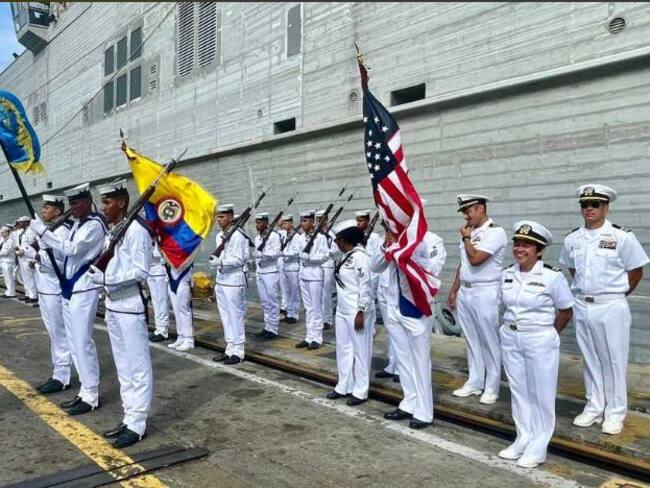 Llegada del buque logístico USNS Burlington a Santa Marta/ Cortesía
