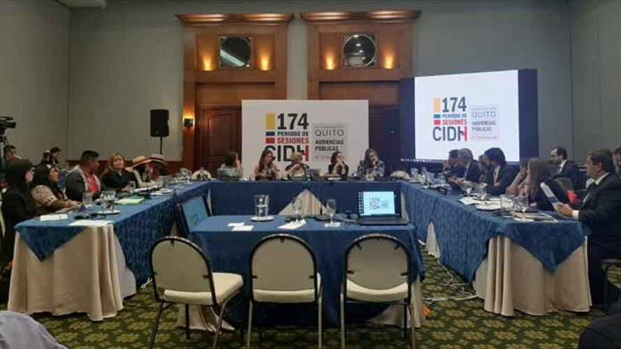 La diligencia se realizó en la ciudad de Quito, Ecuador, donde hicieron presencia cuatro representantes de la CIDH. Foto: Cric