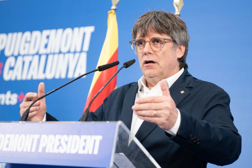 Carles Puigdemont. Foto: Gloria Sanchez/Europa Press via Getty Images