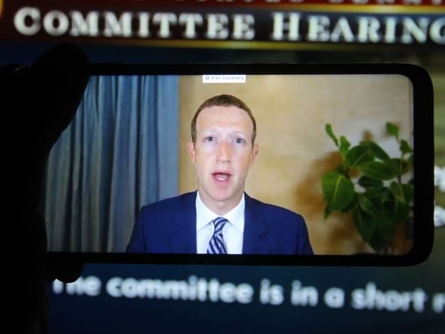 Mark Zuckerberg es tendencia por retrato de un responsable del ataque a Iván Duque. Foto: Getty Images/ SOPA Images