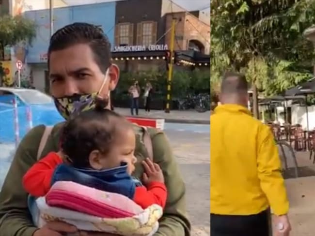 Carolina Sanín denunció un caso de “clasismo y xenofobia” en Bogotá cuando a un hombre, de nacionalidad de venezolana, no se le permitió el paso a la carrera 13 con calle 85. Foto: @SaninPazC en Twitter